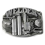 NCERYE Men's Gift Welder Belt Buckle for Jeans, Western Clothing, Novelty Accessory (Antique Silver)