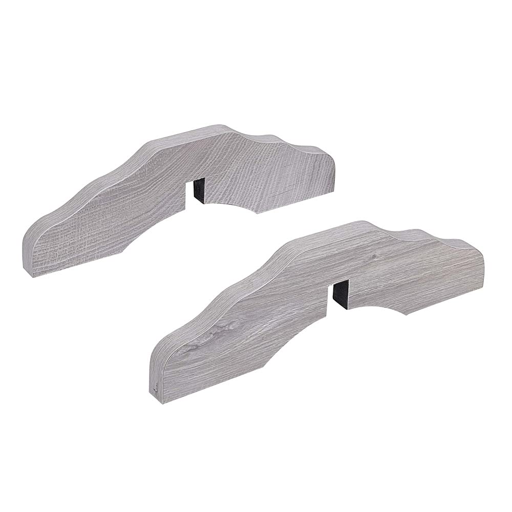 unipawsSupport Feet for Extra Wide 6 Panel Pet Gate, Dog Gate, Set of 2, Design for 0.71 inches Thickness Panel (Weathered Grey)