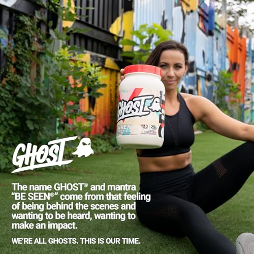 Image of GHOST Whey Protein Powder, Fruity Cereal Milk - 2LB, 25G of Protein - Whey Protein Blend - Post Workout Fitness & Nutrition Shakes, Smoothies, Baking & Cooking - Soy & Gluten-Free