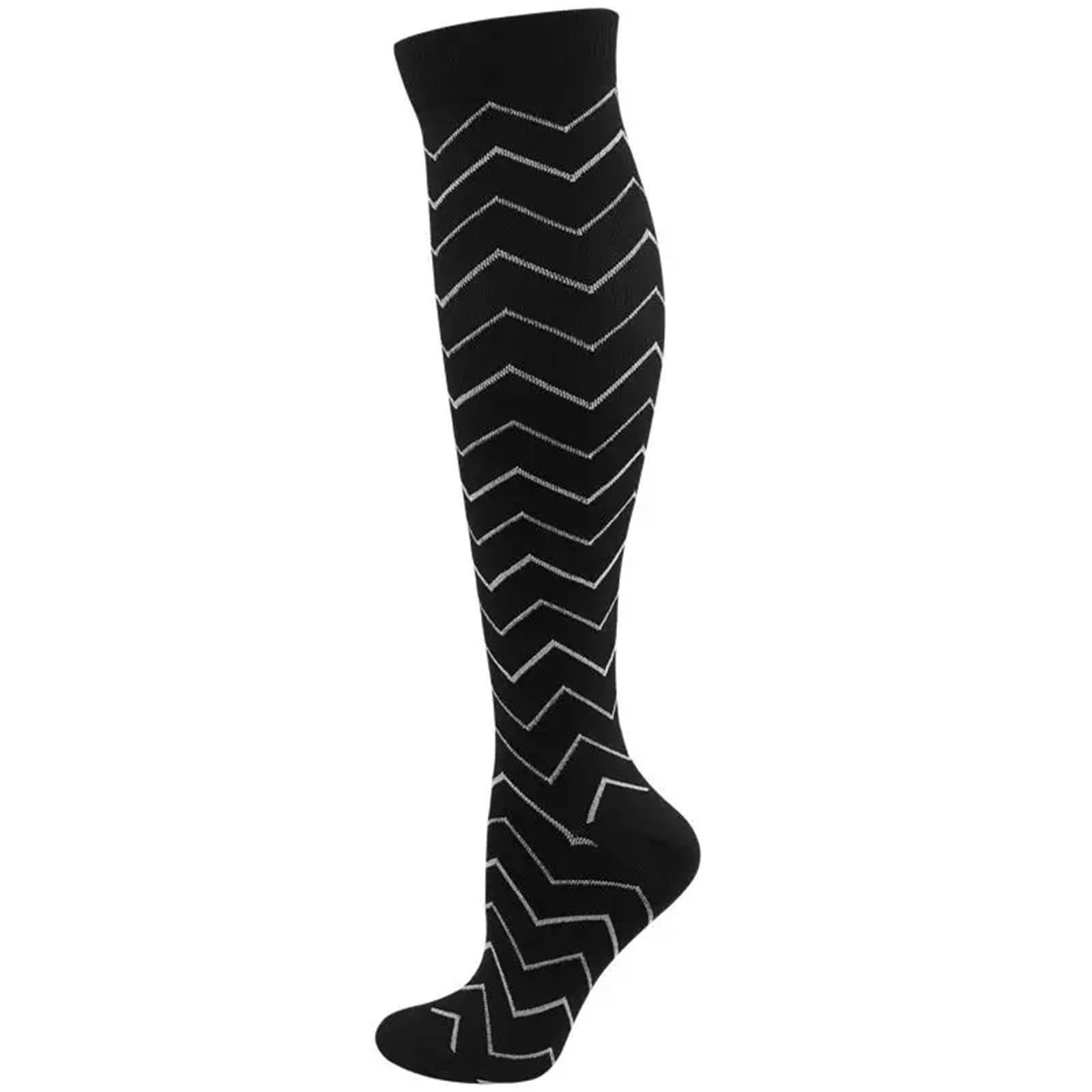 Calze a compressione Uomo Donna Calza Edema, Diabete, Vene varicose, Calzini sportivi Calzini compressivi da corsa a pressione for esterni