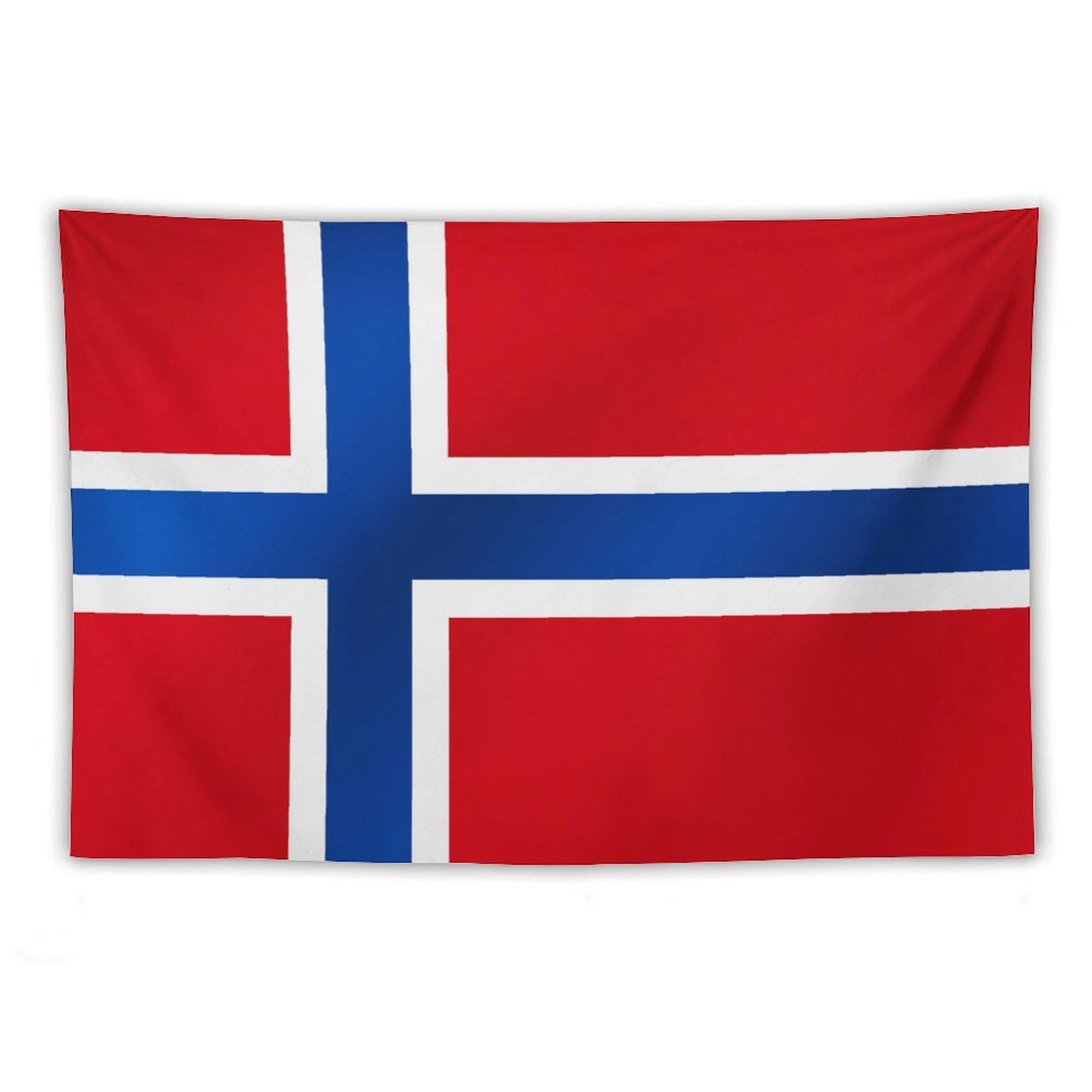 XingFox Norway Flag Tapestry Wall Hanging National Flag Tapestry for Room Bedroom Dorm Aesthetic Decorations, 60"x90"