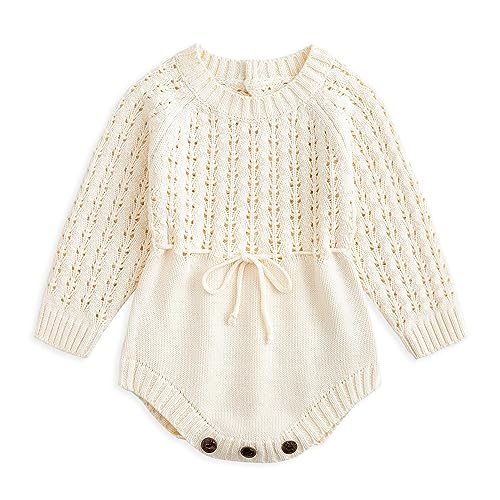 Image of Simplee kids Baby Boys’ Girls’ Knitted Romper Jumpsuit Long Sleeve Onesie Bodysuits One Piece Outfits Sweater