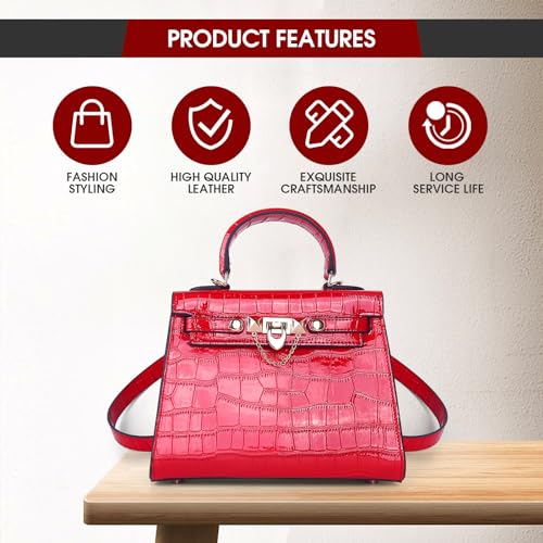 Leather Crossbody Bag and Purses for Women - Luxury Shoulder Handbags with Adjustable Strap Cross Body Bag3