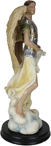 Miniatura 5 de Ebros Gift Figura de Arcángel de la Iglesia Católica San Gabriel de 1225 pulgadas de alto ángel mensajero de Dios sosteniendo el rollo Revelación de