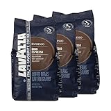 Lavazza Kaffee Gran Espresso, ganze Bohnen, Bohnenkaffee (3 x 1kg Packung)