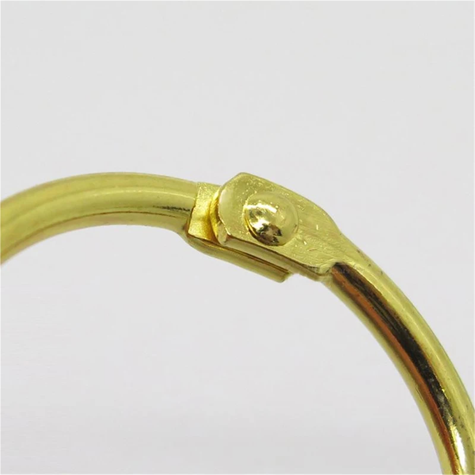 Raccoglitore di ricambio con anelli a O, Raccoglitore ad anelli in metallo 100 pezzi 15-20 mm rilegatura a fogli mobili for ufficio fai da te