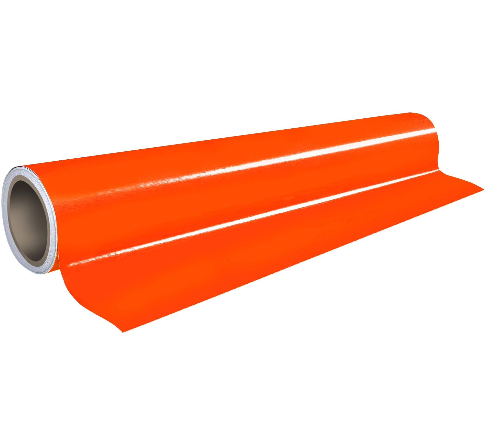 Vinyle adhésif permanent orange fluo haute adhérence pour Cricut et Cameo
