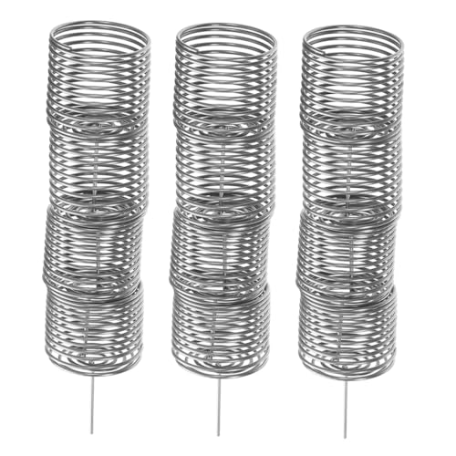 CAXUSD 12 Piezas Caja De Fertilizante Bonsai Macetas De Vivero Cestas De Fertilizante Cesta De Fertilizante De Huerta Contenedor De Fertilización Abono Para Bonsái Silver Acero Inoxidable