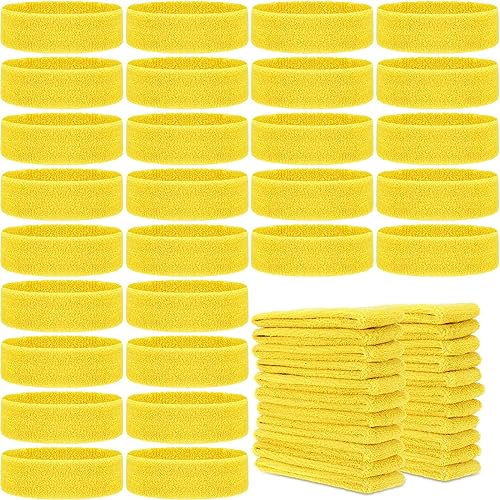 Image of Libima Kids Sweatbands Bulk Boys Headband for Sports Kids Cotton Terry Youth Sweatbands Elastic Sports Headbands Wicking Athletic Bands for Team Activity