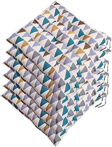 Outdoor Seat Cushions, Square Chair Pad Cushion Wicker Chair Cushions Thick Wicker Seat Cushions for Kitchen Garden Patio Home Office, Chair Cushion, 40X40 Cm,2 PACK