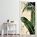 Imprimer Art Photo Porte Autocollant Animal Vert Plante Papier Peint Décor À La Maison Stickers Auto-Adhésif Étanche Murale pour Chambre A7 77x200 cm