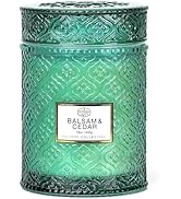 Christmas Large Candles, Balsam & Cedar Candle, 19oz Large Candles for Christmas Home Decor, Chri...