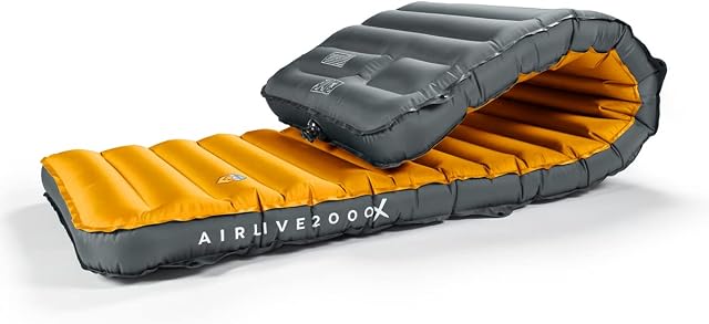 ZOOOBELIVES 3D Wrapping Inflatable Camping Sleeping Pad with Built-in Pump, Extra Thick and Wide, Ultimate Comfortable Compact Camp Air Mat for Tent, Car Traveling and Backpacking - Airlive2000X