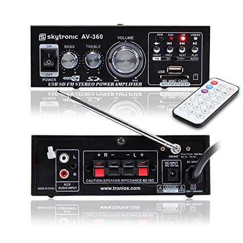 Skytronic Karaoke Amplifier with Mp3, USB & SD Slot In