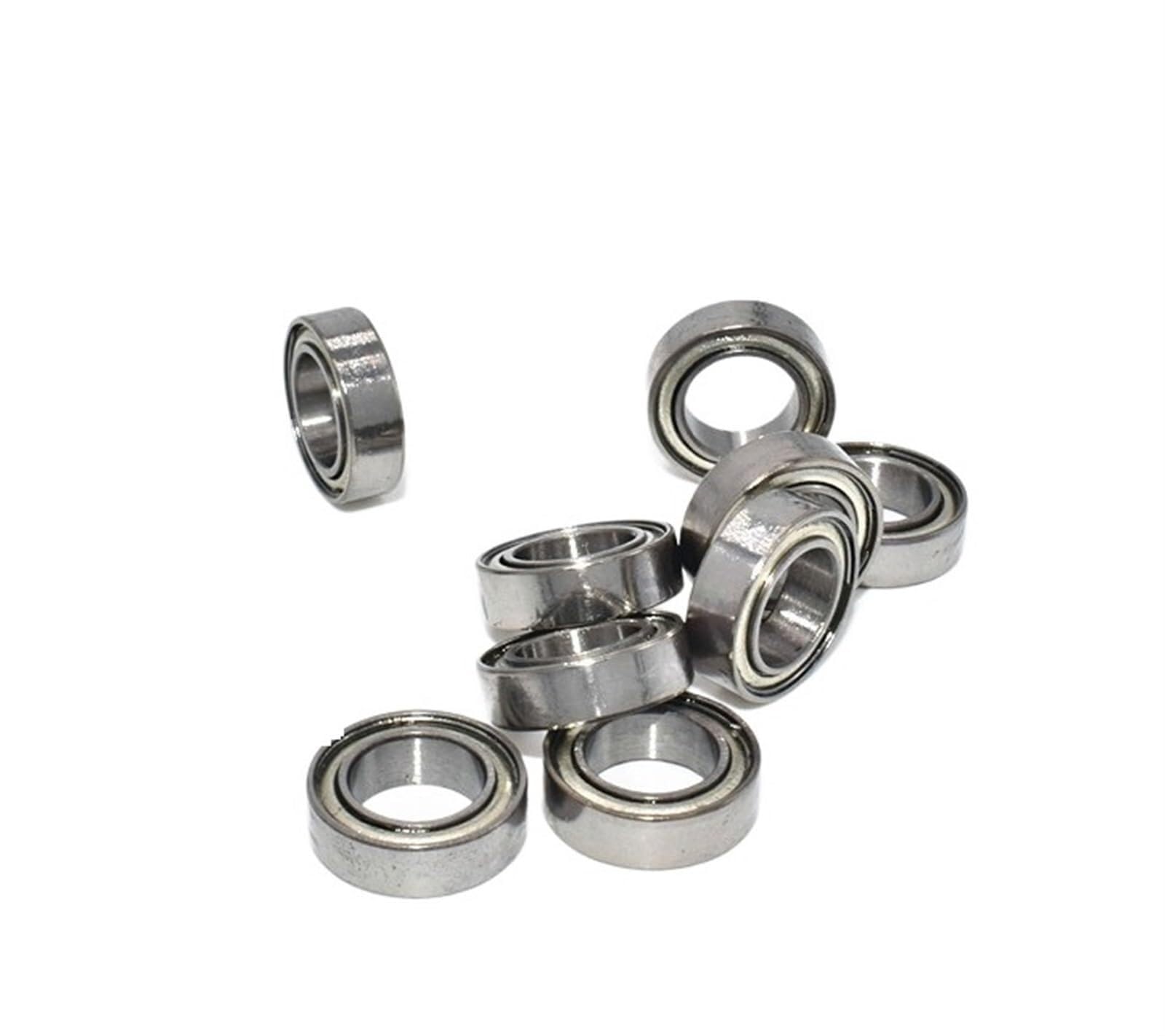 Bimetaliczna tarcza uszczelniająca Mikro łożysko zwykłe 10 szt. MR52ZZ MR63ZZ MR74ZZ MR85ZZ MR106 MR117 MR128 MR155ZZ Miniaturowe Metalowe uszczelnione części ze stali chromowanej(MR155ZZ 5x15x5mm)