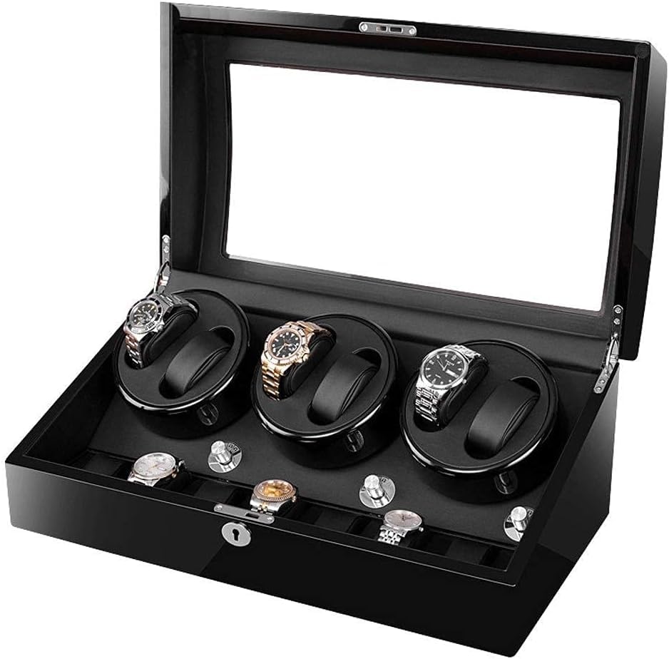 FENOKD Watch Winders, Luxury Automatic Watch Winder Box, 5 Rotation Modes, Wooden 6+7 Electric Watch Box Storage Case