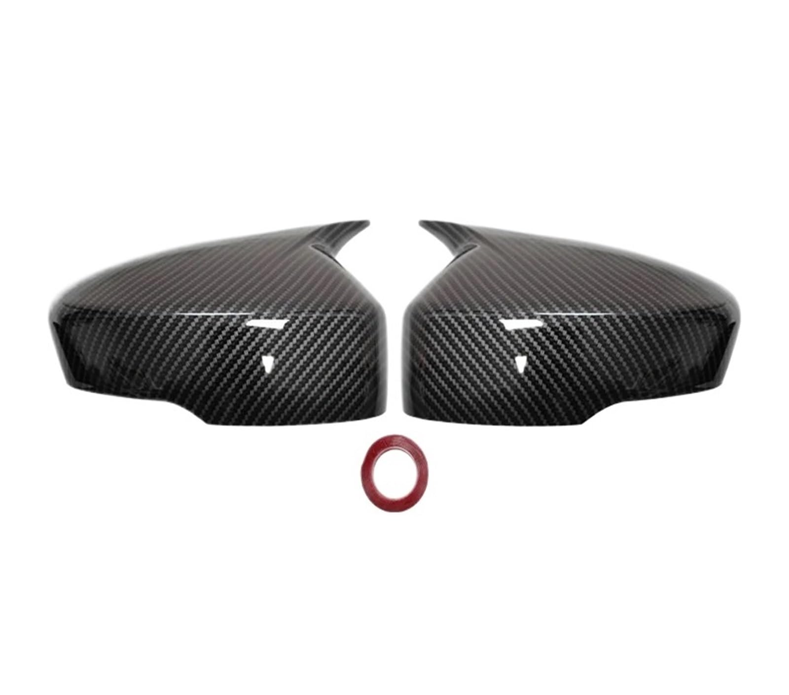 Car Rearview Mirror Caps for Mitsubishi for Eclipse for Cross 2018-2023 Side Door Rearview Mirror Cap Trim Shell Sticker Styling Part Side Wing Door Wing Mirror Cover(Carbon Look)