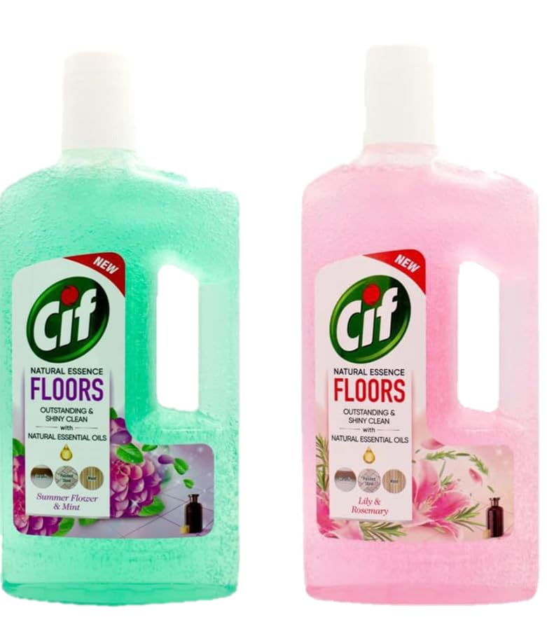 CIF FLOORS CLEANER SUMMER FLOWER AND MINT 1kg +CIF FLOORS CLEANER LILY AND ROSEMARY 1kg ( COMBO )...HUMARABAZAR....