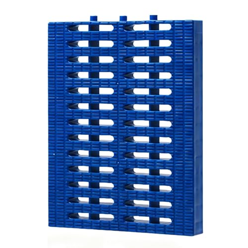 Rejilla Sumidero Piscina de Plástico, Rejilla de Desagüe Rectangular 20/25/30 cm, Cubierta Desagüe Antiobstrucción para Piscinas, Entradas Vehículos y Patios(Blue,20x30 cm/8x12 in)