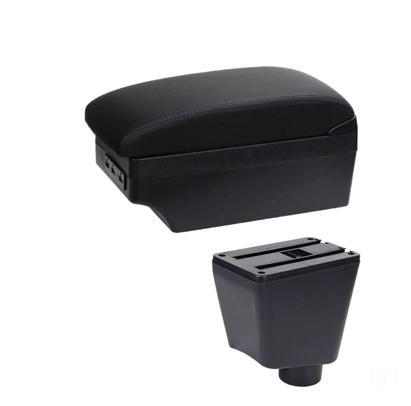 GTDTKGANAK Storage Box For Captur For Clio III IV Armrest For Box with Dual Layer USB Charging Storage(A2 7usb)