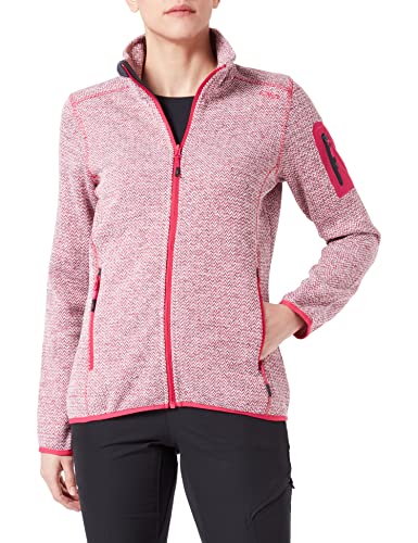 CMP - Damen Fleecejacke, 40, Fuchsia-Weiß, 40