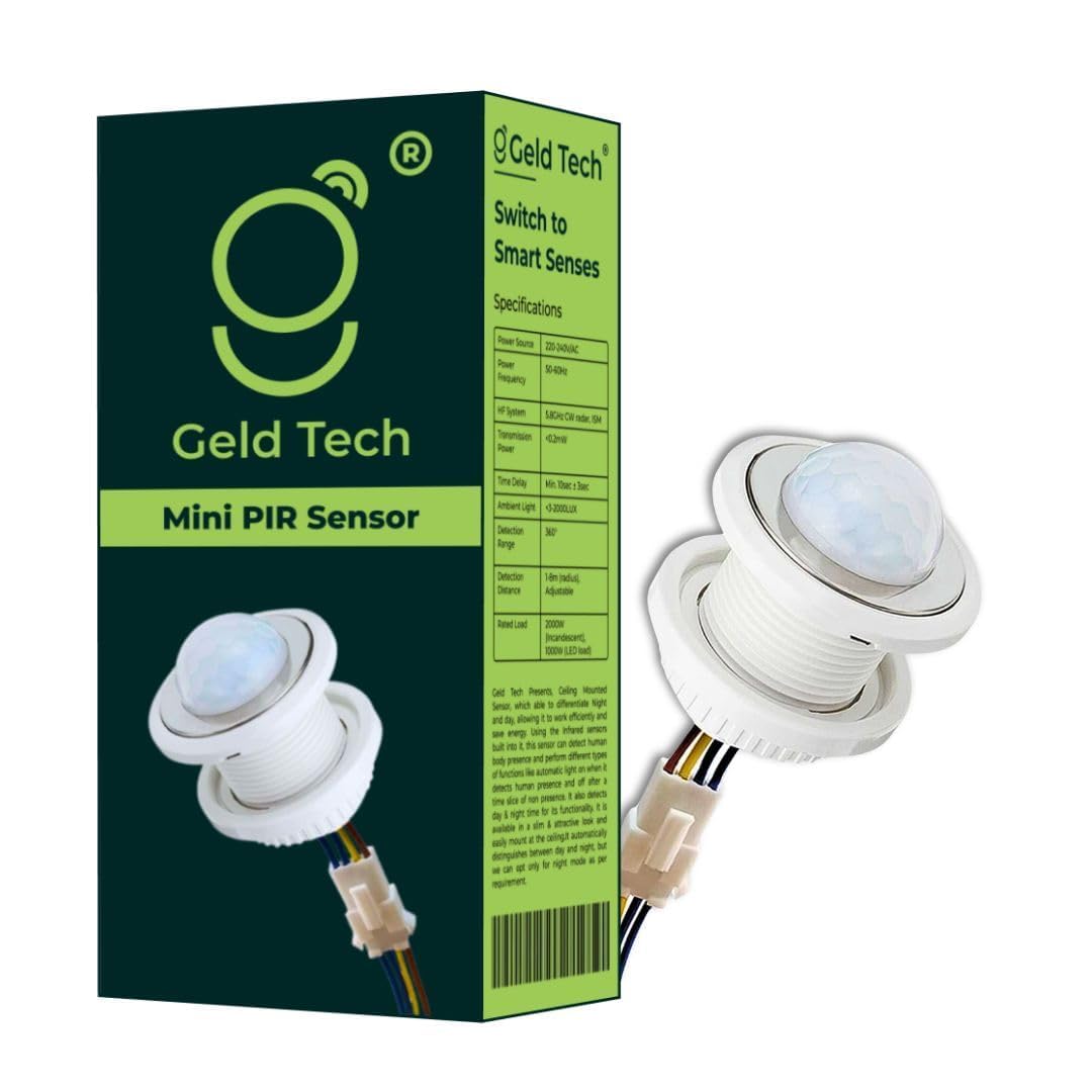 Geld Tech(GT-P01), Mini PIR Sensor, Mini Motion Sensor Light Switch, Auto On/Off-picture-16