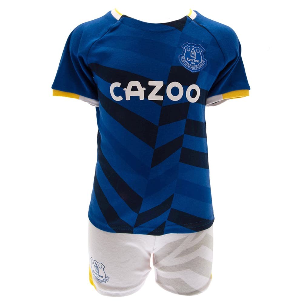 EFC Everton FC Baby/Toddler T-Shirt & Shorts Set (9-12 Months) Blue, White