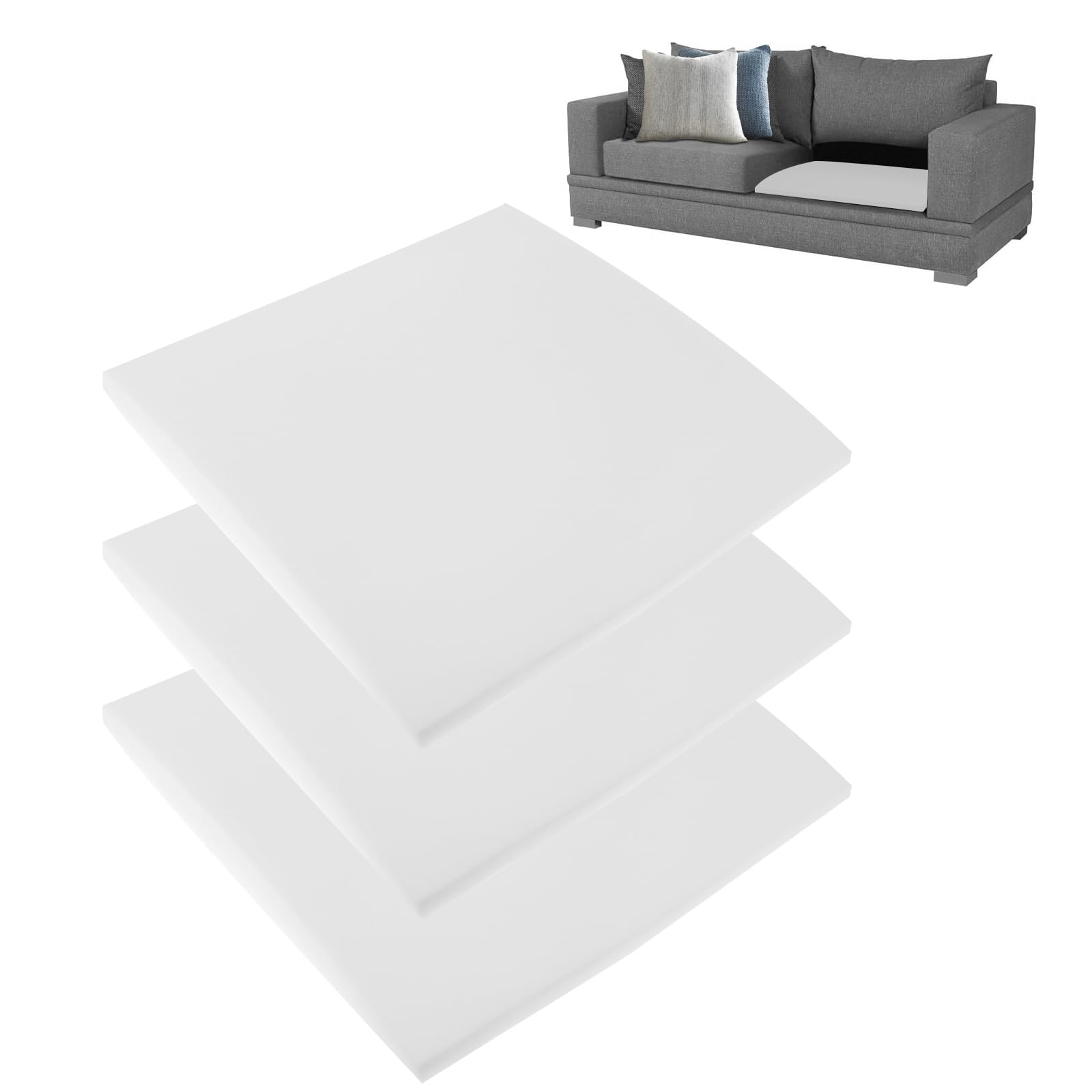 Set di 3 Supporti per Orologi Sagging con Cuscinetto Fisso Bianco