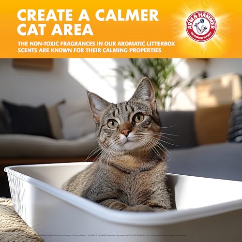 Arm & Hammer Calming Cat Litter Deodorizing Crystals, Chamomile, 15 Oz | Baking soda formula with essential oils; touch-activated burst of fragrance with each use, bergamot notes, calming aroma - image 3