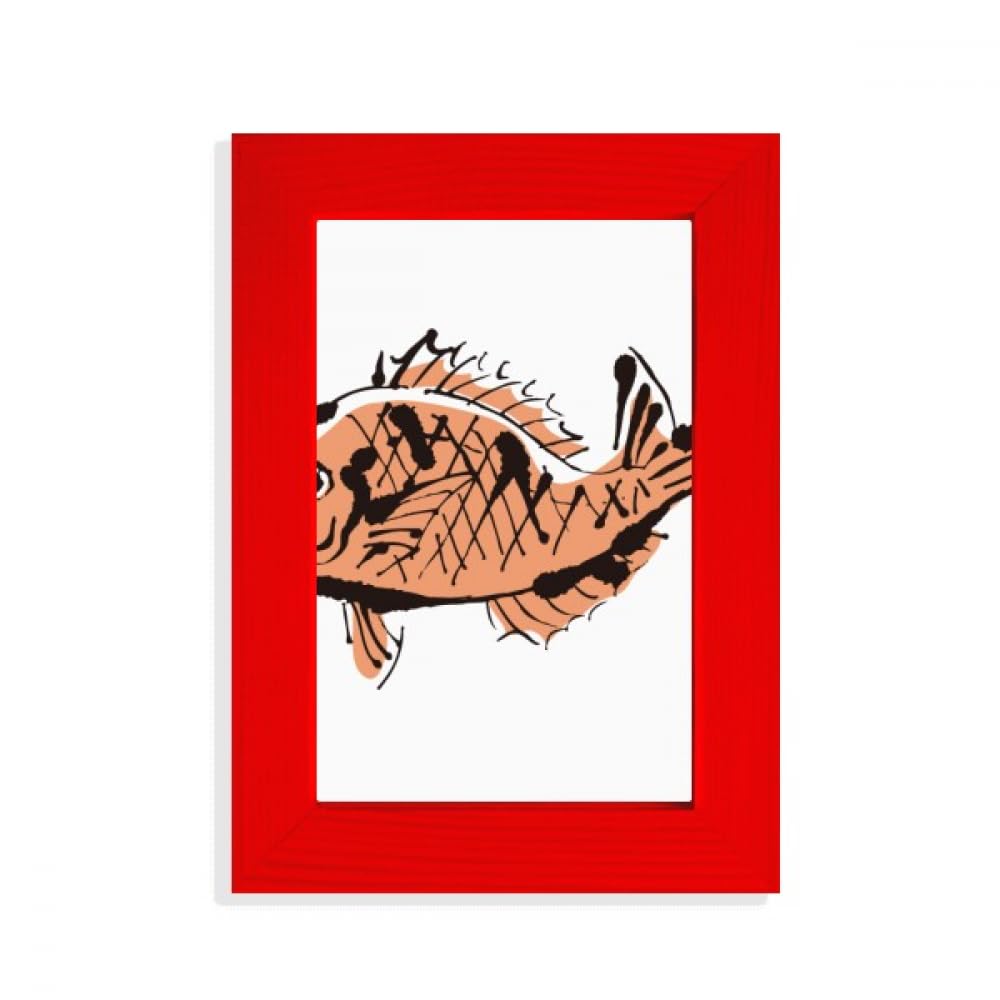 Cadre photo poisson rouge un cadeau de naissance original et coloré