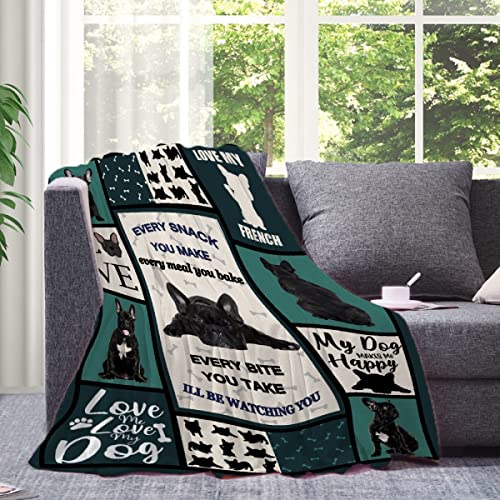 French Bulldog Throw Blanket - ​Super Soft Flannel Fleece Blanket For Gifts,Bedding Quilt Home Decor For Couch Sofa Bed All Season 30"X40" For Toddlers Pets #TOP4