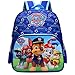 Tomicy Paw Patrol Sac à Dos Pat Patrouille, Cartable Garçon Mighty Pups avec Rocky, Chase, Marcus et Stella, Crèche Garderie Ecole Maternelle, Primaire Sac à Dos Enfant