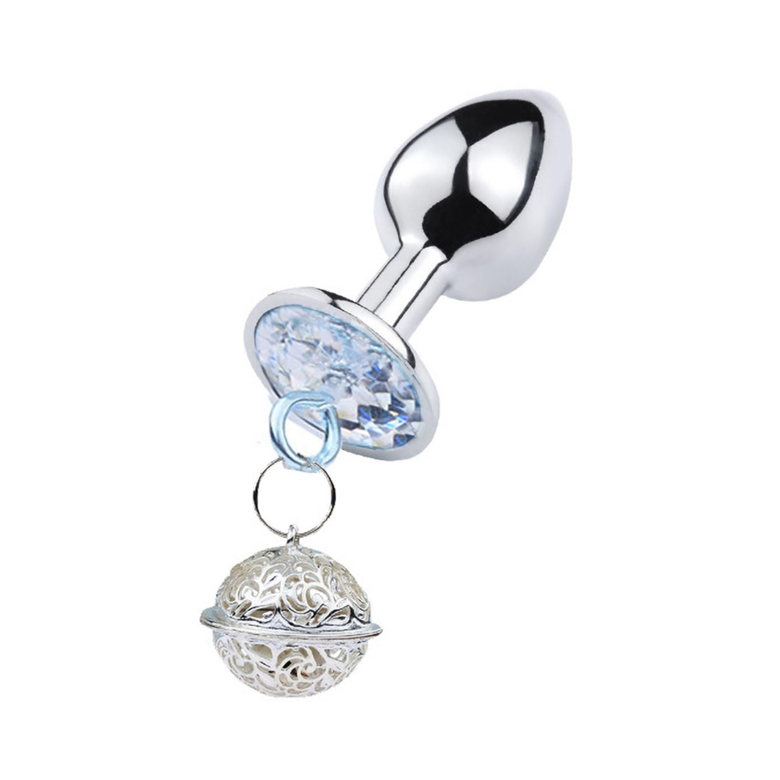 Anal Plug With Bells Sex Toys Round Shaped Metal Stainless Smooth Steel  Butt Small Tail Female/Male Intimate Flirting Tools (Color : 1silver bell,  Size : M-3.4CM_SIZE) : Amazon.ca: Health & Personal Care