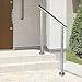 Treppengeländer für Außen- und Innenstufen Treppenhandläufe aus Edelstahl verstellbare Handläufe passend für 2 oder 3 Stufen, Übergangshandlauf für Gartenhaus-Eingangsbalkon ( Farbe : Height 85cm , Si