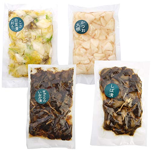 楽食市漬物セット（しば漬、刻み昆布白菜漬など ）
