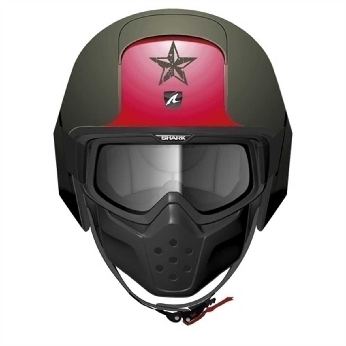 Shark Raw Soyouz Matt Grk Motorcycle Helmet Green Size Xl