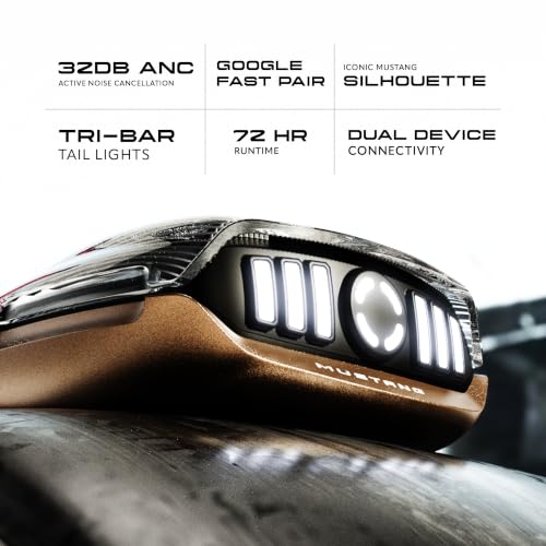 Image of GOBOULT Mustang Nitro Earbuds with 72H Playtime, Amp App Support, Quad Mic ENC, Dual Device Pairing Buds, 13mm Driver Ear Buds, Bluetooth 5.4 Wireless Earbuds Bronze 302