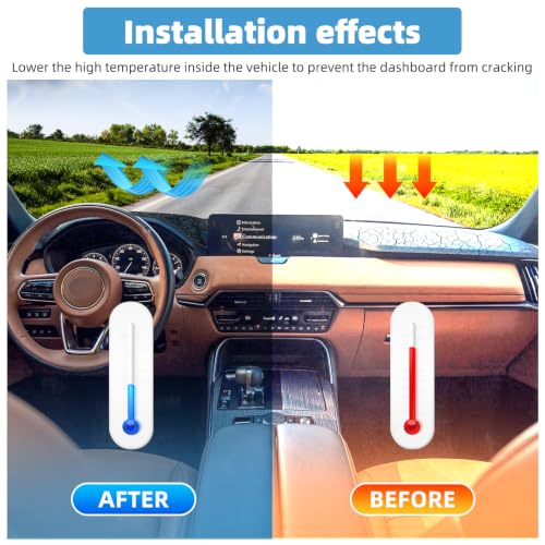 Image of Dash Cover Mat for Mazda CX90 CX-90 2024-2026 Non-Slip Dashboard Cover Mat Sunshade UV Rays Protector Interior Accessories