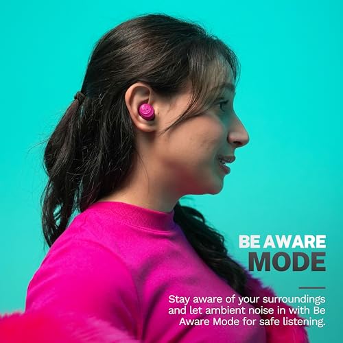 Image of JLab Go Air Pop+, True Wireless Earbuds, Bluetooth Earbuds with Microphone, Dual Connect, EQ3 Sound, Dark Pink