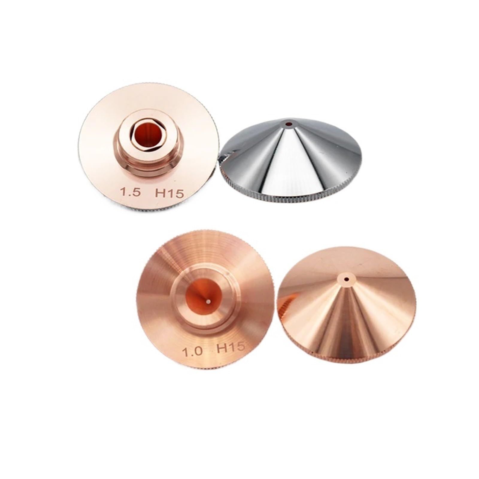 OJHFJMGH Laser Nozzles ， Raytools Nozzle Single/Double Layer Dia.32mm Caliber 0.8-4.0mm for Fiber Laser Head(5.0mm,Single Layer)