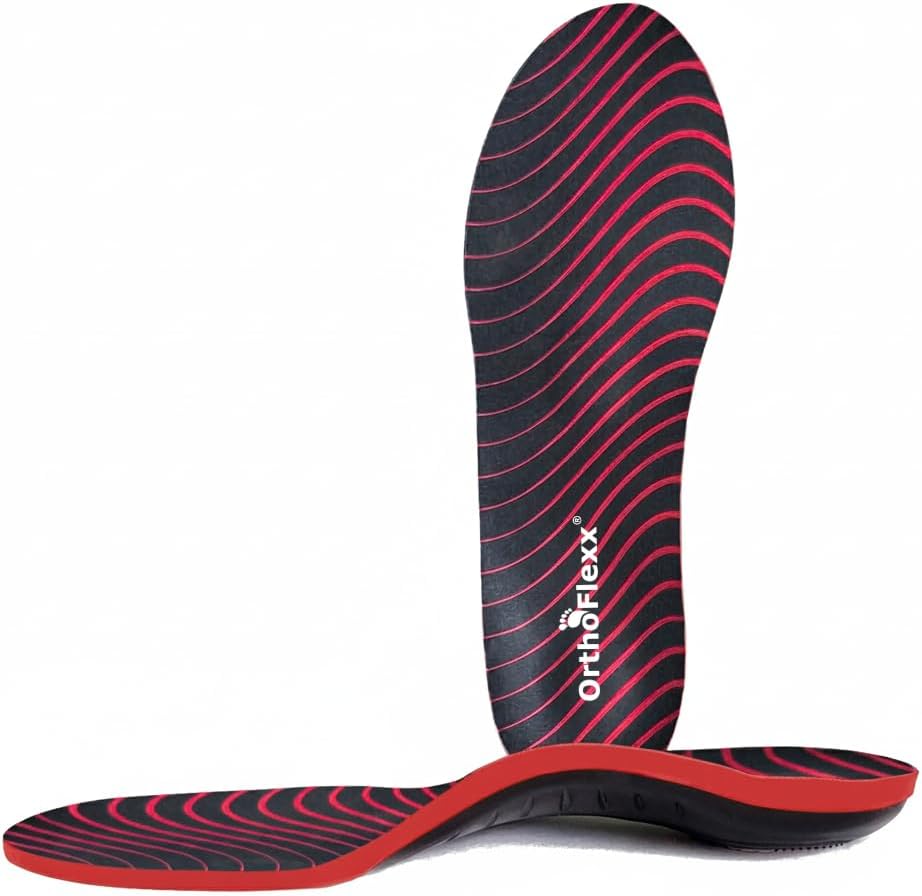 Insoles for Plantar Fasciitis, Flat Feet, Bunions – Firm Arch Support That Won’t Collapse | Reduces Foot Pain for Walking, Standing, and Working All Day with Cushioned Comfort (M)
