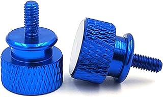 Caja de la computadora 5pcs M5 Color de aleación de aluminio de la mano del tornillo por tornillos de mariposa tornillos de la caja del ordenador, Azul, M5x20