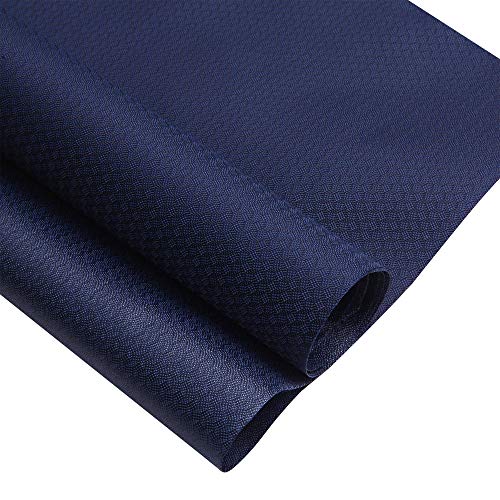 Lightweight 210D Oxford Cloth Fabric with PU Coating: Waterproof, Durable, and Versatile Material for Bags, Outdoor Gear, Linings, and Crafts, 59 Inches Wide?Navy,Pre-Cut 5 Yards?
