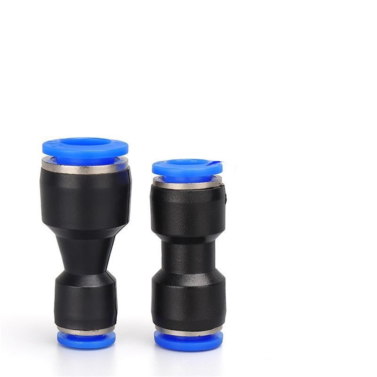 100 conectores de manguera de aire rectos para tubo | 100 conectores rápidos para aire y agua, a prueba de fugas, diseño fácil de empujar para conectar