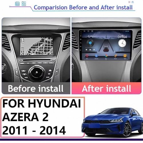 Autoradio táctil Car Play para Hyundai Azera II 2011-2014 con Android Auto 2