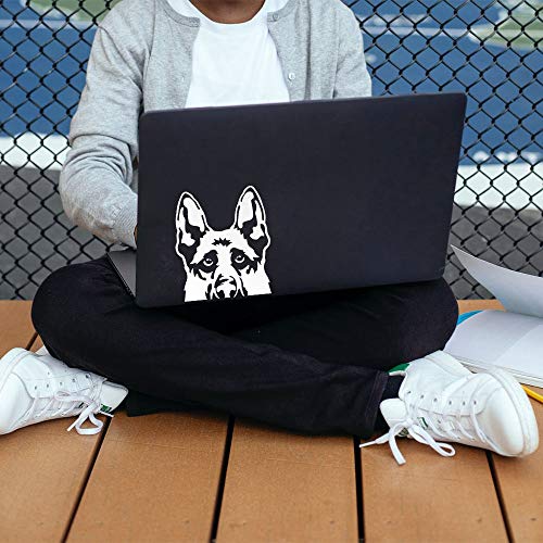 Image of WIRESTER 6 inch Clear Vinyl Decal Sticker Decoration for Car Window (Or Any Flat Surface) - German Shepherd Dog
