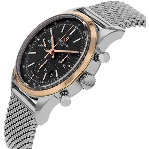Breitling Men's UB015212-BC74 Transocean Analog Display Swiss Automatic Black Watch3