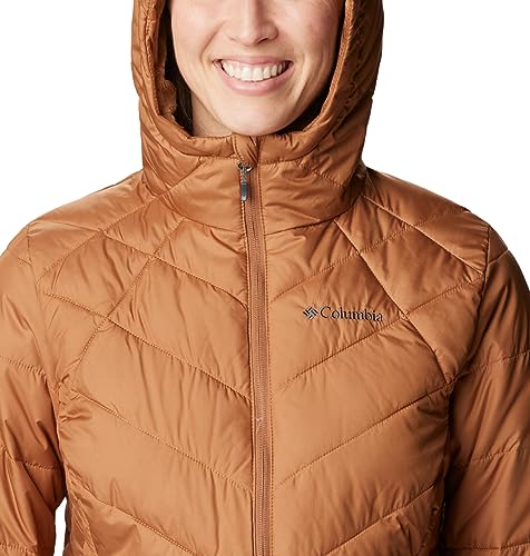 Image of Columbia Women's Omni-Heat Reflective Heavenly Hooded Hiking & Trekking Down Standard Length Jacket