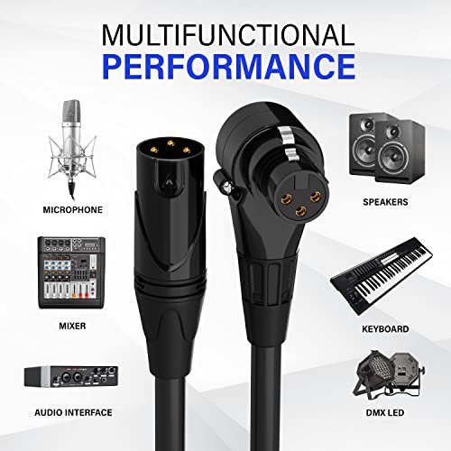 Câble XLR coudé LyxPro LCS Premium pour reflex DSLR 6m - 6