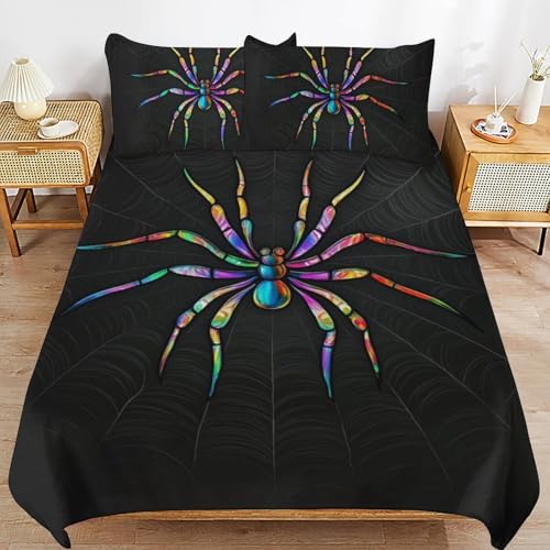 Ropa de cama de araña 200x200 para habitaciones infantiles divertidas 2